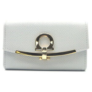 Salvatore Ferragamo Wallet Leather Gray Gull